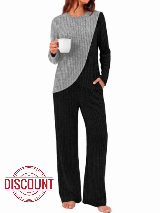 WIHOLL 2 Piece Sets for Women Lounge Set Matching Vacation Fall Clothes