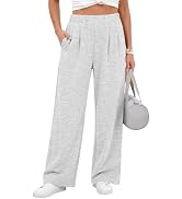 ANRABESS Women Track Pants Casual Drawstring Waist Lightweight Baggy Contrast Color Workout Barre...