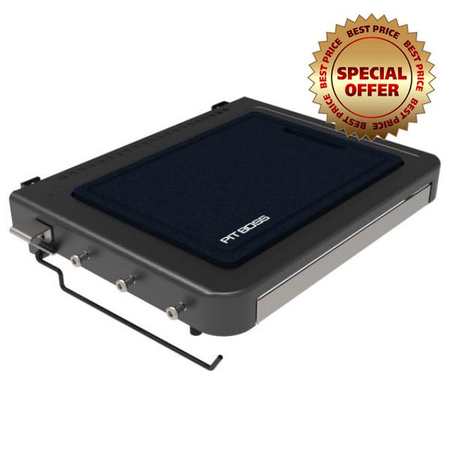 PIT BOSS Deluxe Folding Side Shelf | Grill Prep & Tool Storage                                                          Folding Design: Saves space when not in use