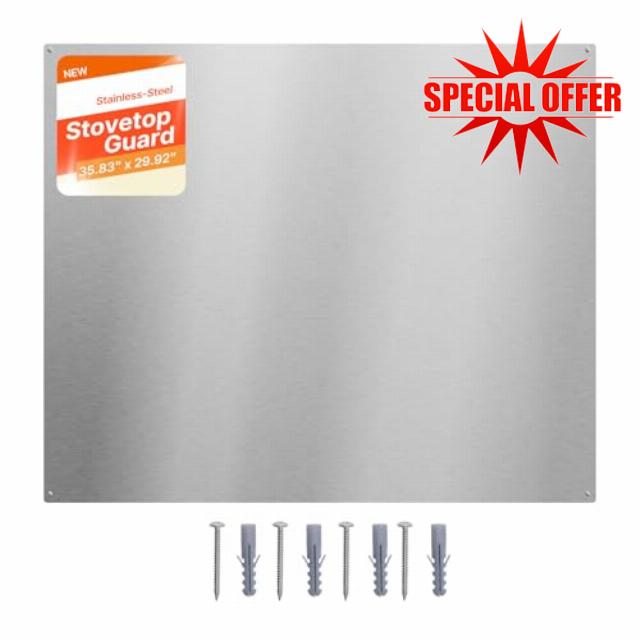 VEVOR 36" x 30" Stainless Steel Backsplash for Stove