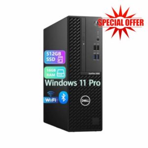 Dell OptiPlex 3080 SFF Desktop Core i5-10500 16GB RAM 512GB SSD(Renewed)                                                          CPU3.1-4.5GHz HDMI USB