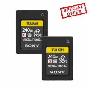 Sony 240GB CFexpress Type A Card 2-Pack Bundle                                                          1800MB/s