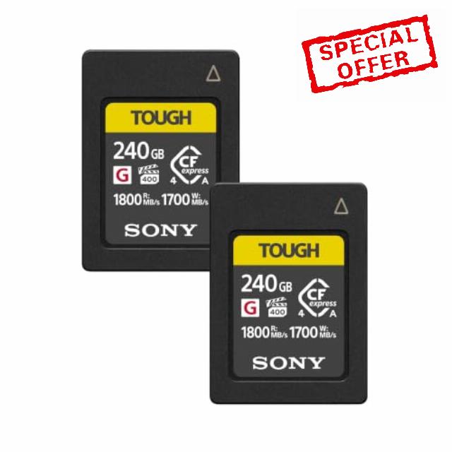 Sony 240GB CFexpress Type A Card 2-Pack Bundle                                                          1800MB/s