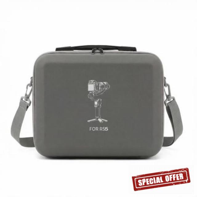 Shockproof Waterproof PU Leather Carrying Case Compatible with DJI RS 5 Combo