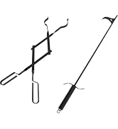 36-Inch Fireplace Fire Pit Campfire Poker Stick and 26-Inch Campfire Fireplace Tongs