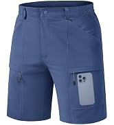TACVASEN Men's Hiking Cargo Shorts 10" Quick Dry Lightweight Stretch Dress Shorts Outdoor Golf Tr...
