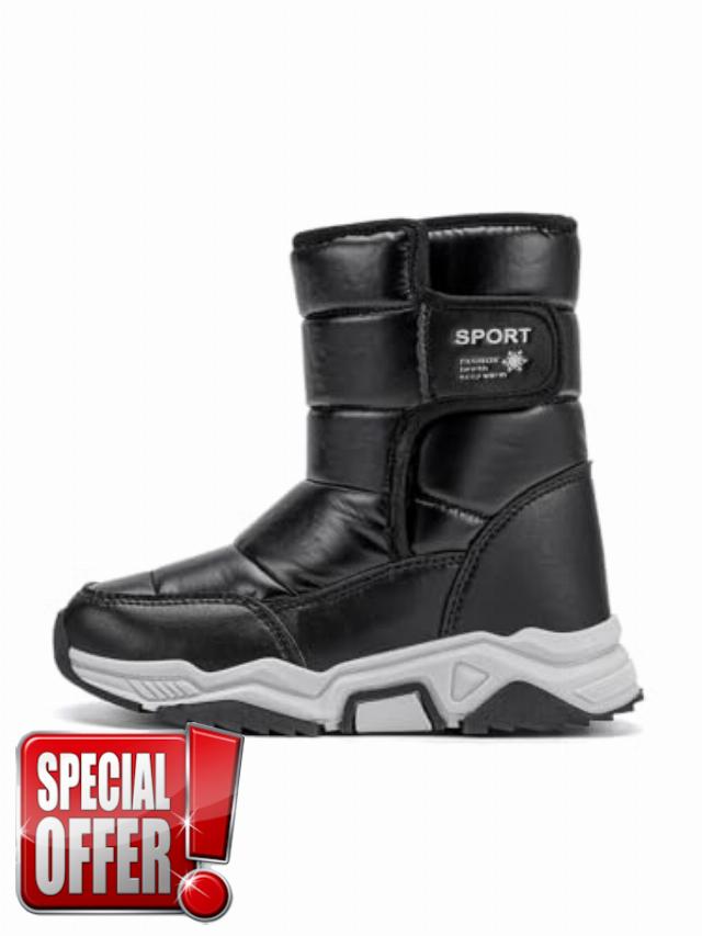 LUCKYLI Kids Snow Boots Waterproof 8MM Thickened Boys Girls Warm Winter Boots