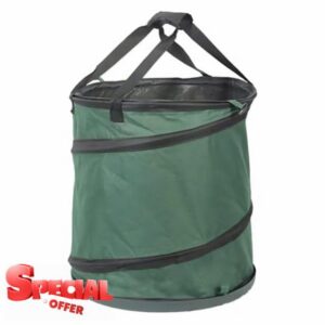 44 Gallon Collapsible Yard Waste Bag with Hardshell Bottom Pop-Up Trash Can                                                          Heavy Duty
