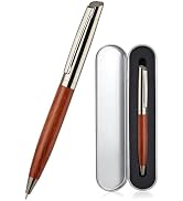 atokiss Executive PU Leather Rollerball Pen with Metal Gift Box, Blue | Premium 0.5mm Black Liqui...