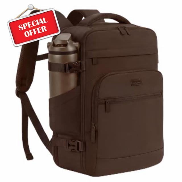 mibasies 30L Travel Backpack for Women & Men: Flight Approved Carry On Backpack