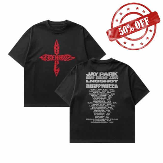 Serenades & Body Rolls World Tour Routing Black Tee