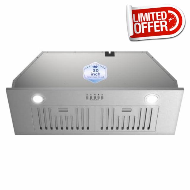 Hermitlux Insert Range Hood 30″ Built-in Vent Hood