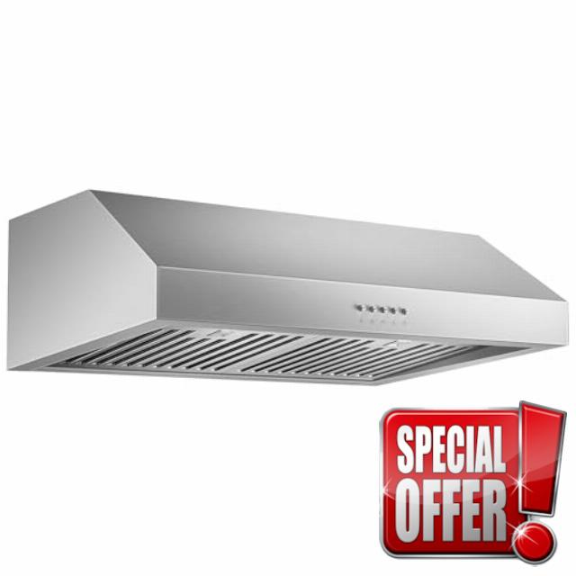 Tiesay 30 Inch Under Cabinet Range Hood 900 CFM with Ductless Convertible Duct Kitchen Hoods