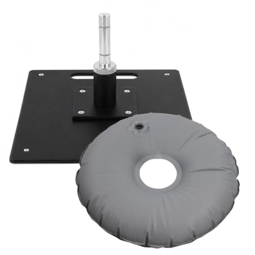 Reinforced Steel Plate Stand & 360° Rotating Spindle for 10–11 FT Flags