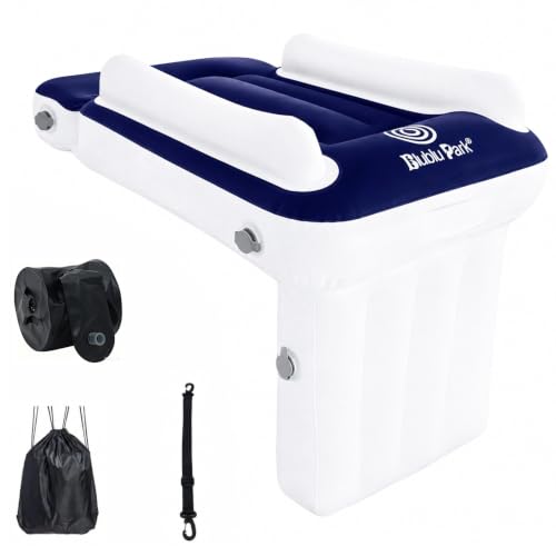 Inflatable Kid Travel Bed with Side Walls and Safety Belt