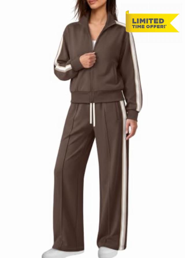 Panadila Travel Sets for Women 2 Piece Sweatsuit Fall Outfits                                                          Airport Outfits for Women