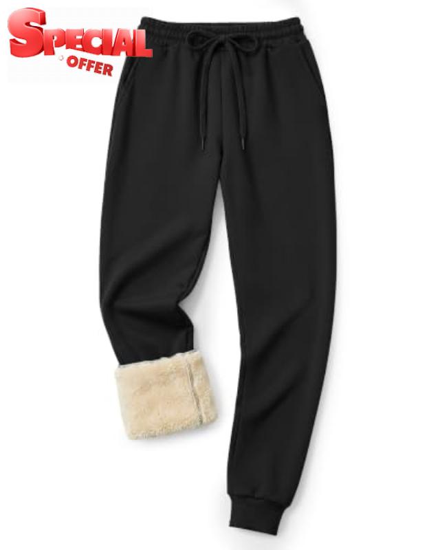 Men's Fleece Lined Pants - Thermal Thick Sweatpants Winter Sherpa Joggers                                                          Sweat Pants with Pockets Mens Insulated Clothes Work Lounge Athletic Casual Outdoor Soft Heavyweight Elastic Drawstring Wais