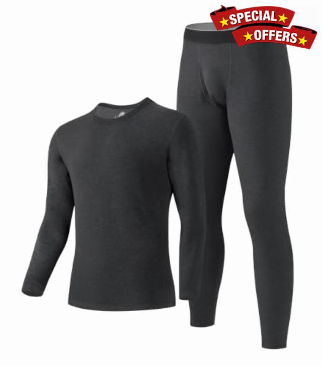 DAVID ARCHY Men's Heavyweight Thermal Underwear Set