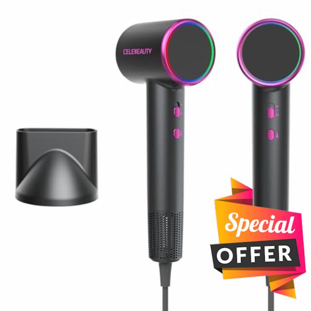High Speed Ionic Hair Dryer with Concentrator for Fast Drying Lightweight and Low Noise