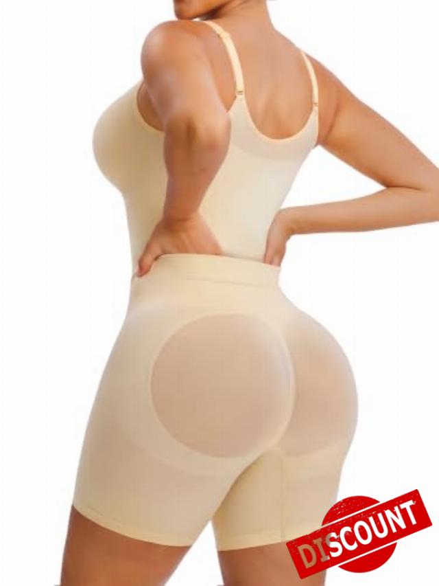 YIANNA Women Shapewear Tummy Control Bodysuit Bathroom-Friendly Body Shaper                                                          Seamless Body suits with Back Opening