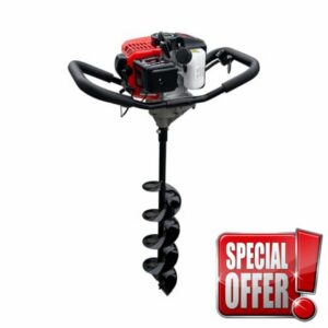 Fenceline 52cc Gas Powered Earth Auger Combo w/6 Inch Auger Drill Bit EPA Complia