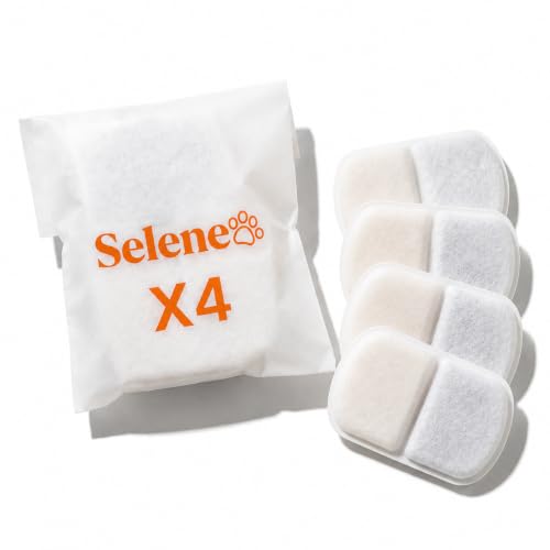 4 Filters Pack | Triple Filtration | Compatible with Selene Doggy Fountain 4L & 7L