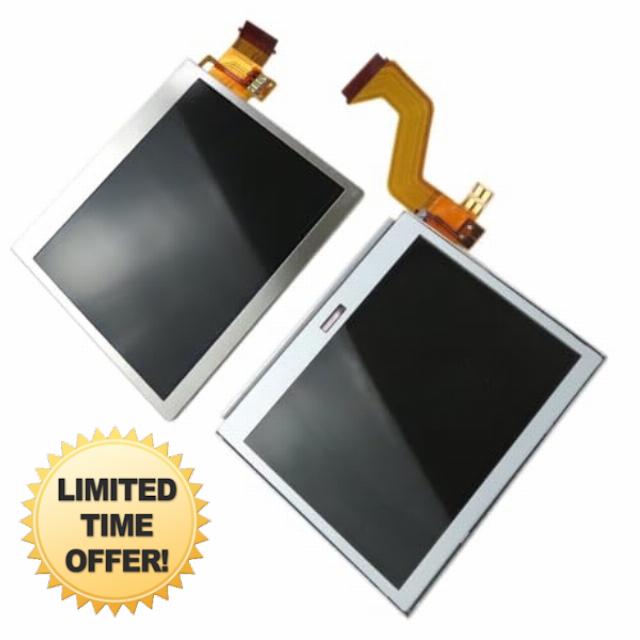 Glass LCD Screen Replacement (Top & Bottom) Compatible with Nintendo DS Lite DSL
