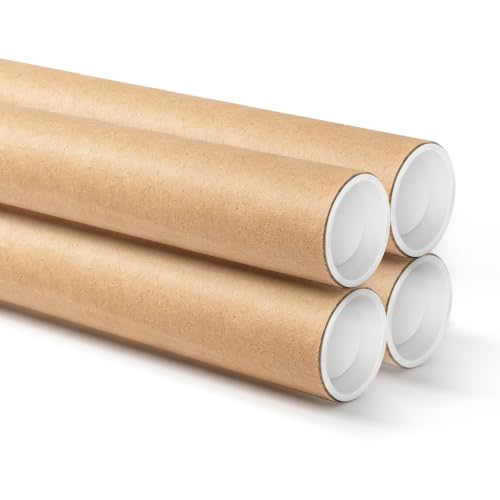 Kraft Paper Poster Storage Tube for Shipping Storing Prints Artwork Documents (4