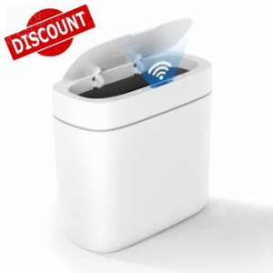 MOAPLL 3.2 Gallon Automatic Bathroom Trash Can with Lid