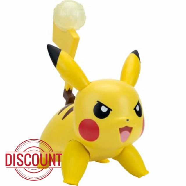 Jazwares Pokemon Battle Action Pikachu                                                          12-Inch Interactive Figure with 100+ Unique Reactions with Lights and Sounds plus Tail Launcher with Accessory