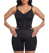 YIANNA Seamless Shapewear Bodysuit for Women Tummy Control Body Shaper | Mid Thigh Waist Shaping ...