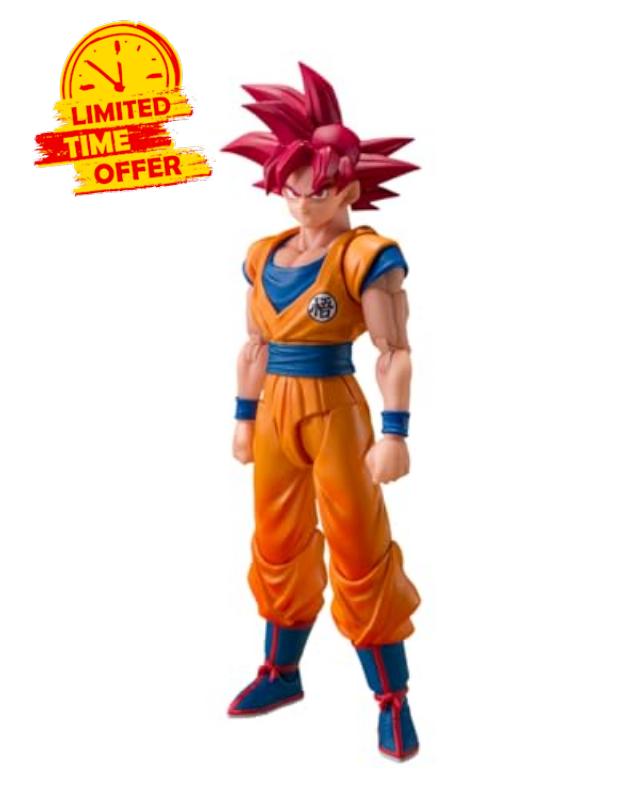 TAMASHII NATIONS - Dragon Ball Super - Super Saiyan God Son Goku (God Aura) S.H.Figuarts Action Figure