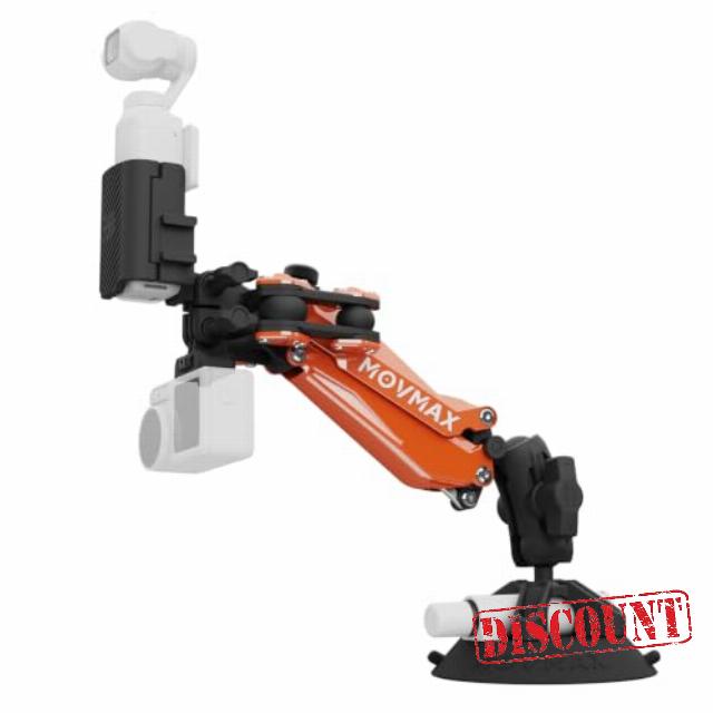 MOVMAX Blade Arm Nano Suction Cup Mount for DJI/Insta360/Gopro Hero/AKASO/Xtra Muse