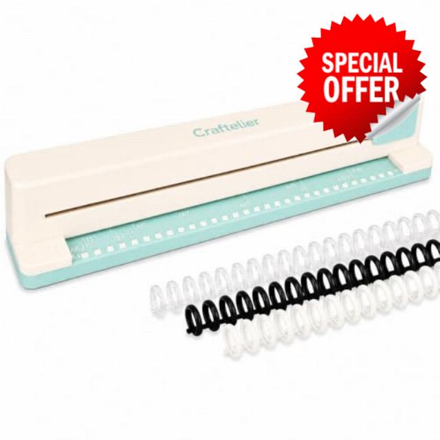 Craftelier - 30 Square Holes Paper Punch for Book Binding
