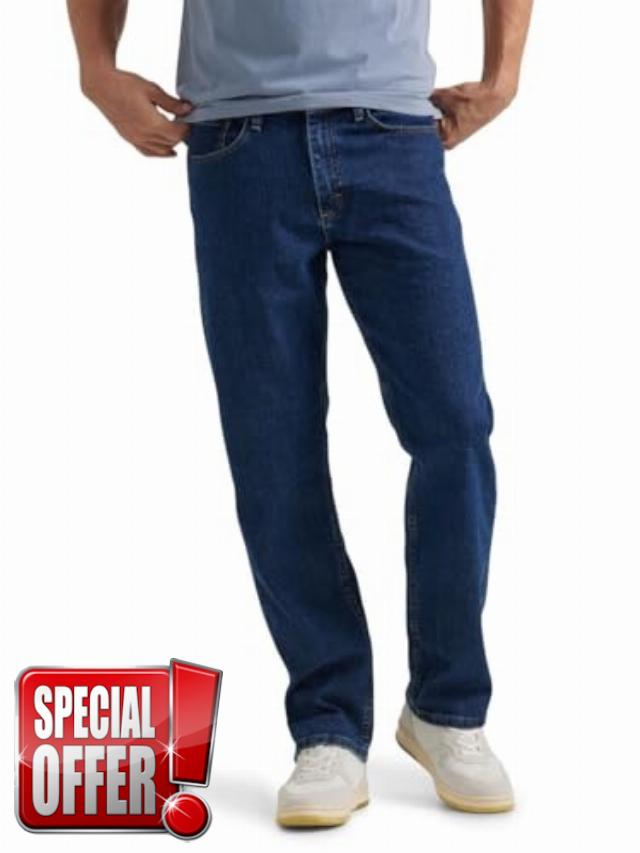 Wrangler Authentics Men's Comfort Flex Waist Relaxed Fit Jea