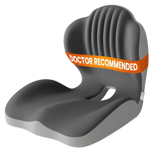 Integrated Ergonomic Back Pillow for Office Chair and Car Seat