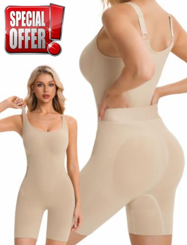 Bathroom Friendly Shapewear Tummy Control Seamless Bodysuit                                                          Easyslide Waist Trainer For Women Butt Lifting Shorts Body Shaper For Women Tummy Control Underwear Womens Bodysuits