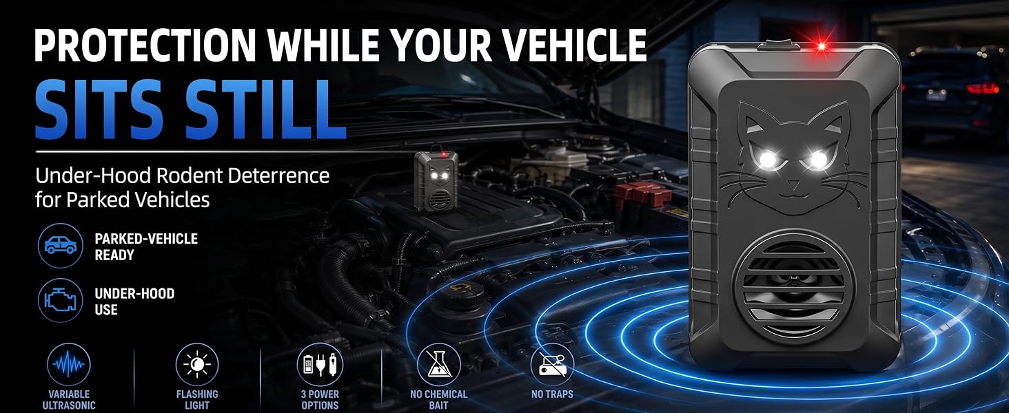 rodent deterrent for car engines