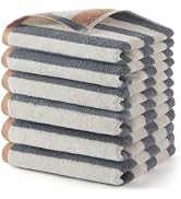 REDKISS 6 Piece 100% Cotton Bath Towel Set