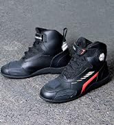 Scoyco Motorcycle Shoes for Men CE Certified Protective Street Riding Shoes | Leather Anti-Slip S...