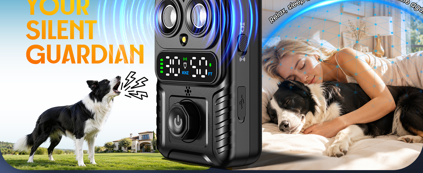 Automatic Bark Box Ultrasonic Dog Bark Deterrent Device for Dog Training