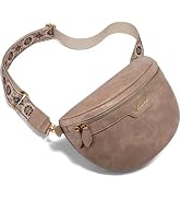 LOVEVOOK Fanny Packs for Women Cross Body, Vegan Leather Belt Bag for Women, Waterproof Sling Pur...