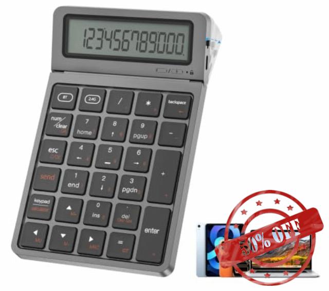 2-in-1 Wireless Bluetooth Number Pad