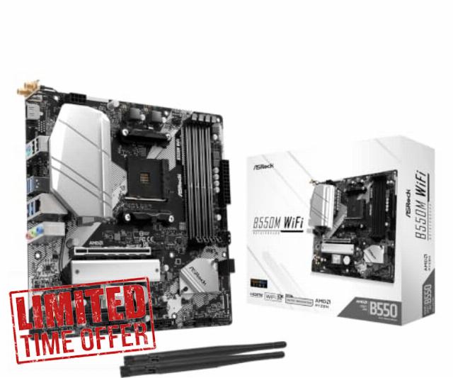 ASRock B550M WiFi Micro-ATX Motherboard