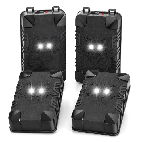 Ultrasonic Mouse Repellent for Cars Battery Operated Rat Repellent for Car Under Hood Mouse Deterrent with Flashing Light