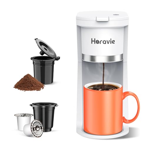 One Cup Coffee Machine for K-Cup & Grounds Portable Pod Coffee Maker