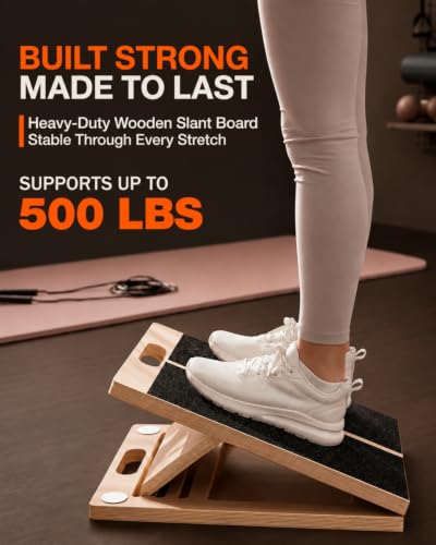 Portable Foldable Wooden Wedge with 500 lb Capacity