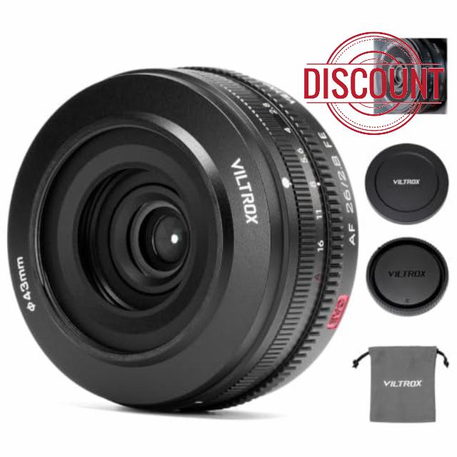 VILTROX 26mm F2.8 EVO FE Full Frame Lens for Sony E