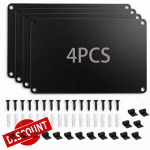 17.1" x 11.8" 4 Pack Alloy Steel Magnetic Board - Magnet Bulletin Board to Display Magnetic Letters Numbers Animal