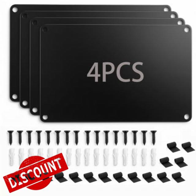 17.1" x 11.8" 4 Pack Alloy Steel Magnetic Board - Magnet Bulletin Board to Display Magnetic Letters Numbers Animal